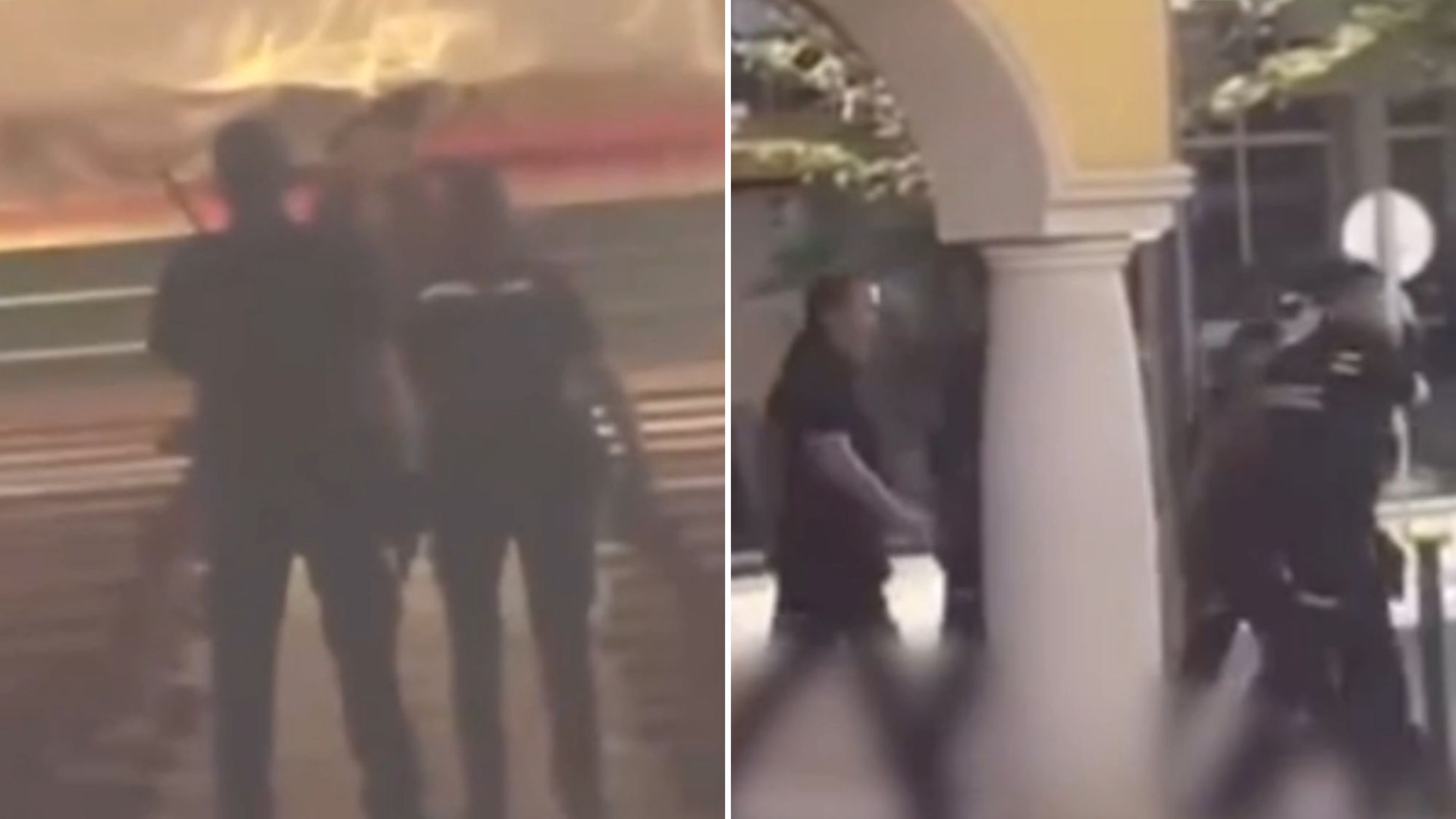 Didžiosios Britanijos atostogų taške peilis siautėjo su dviem peiliais ir vieną smogė, kol policininkai jį sumušė