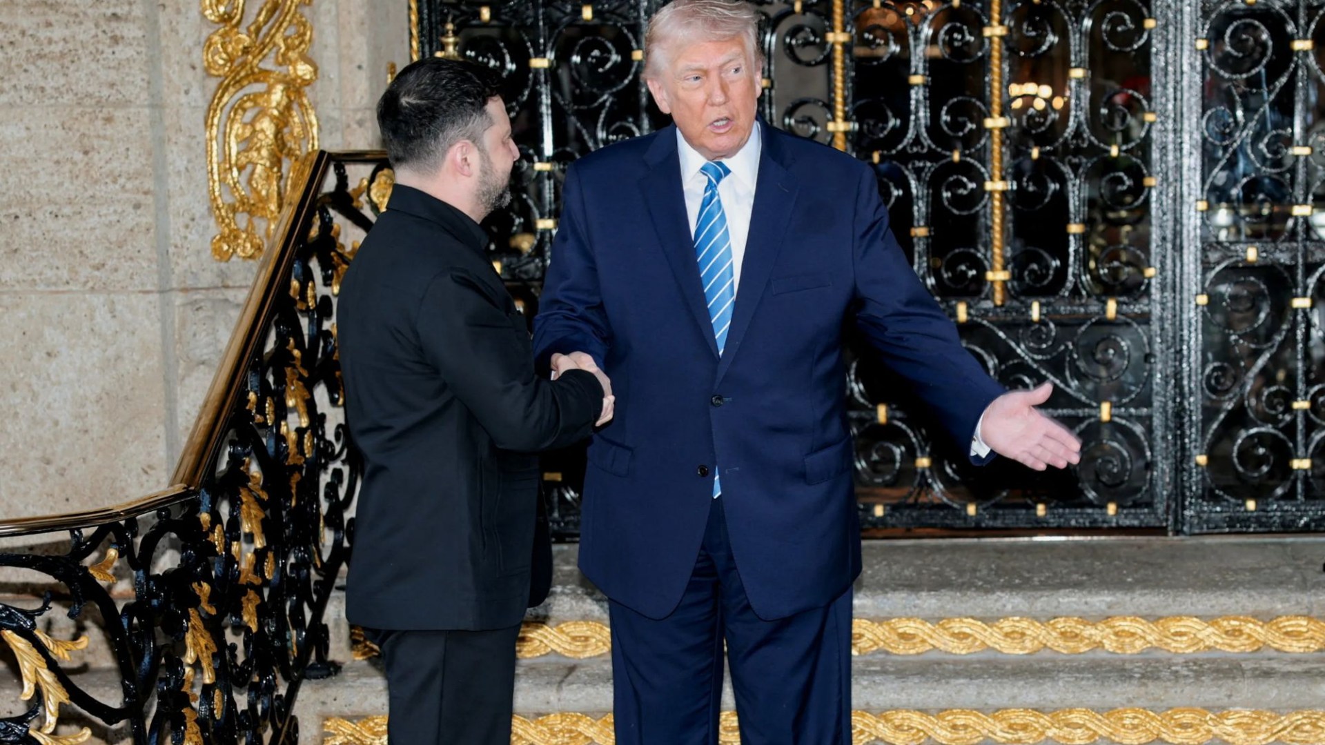 Trumpas ir Zelenskis susitiko Ukrainos taikos deryboms po Dono „labai produktyvaus“ pokalbio su Putinu prieš susitikimą