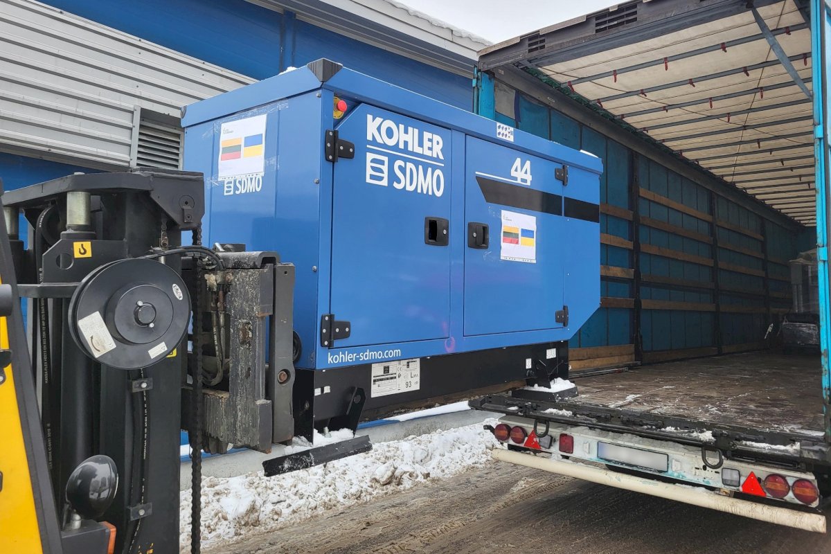 Lietuvos įmonių skirta energetikos įranga sėkmingai pasiekė Ukrainą