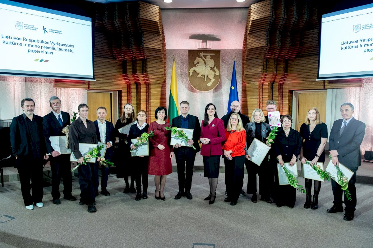 Įteiktos Vyriausybės kultūros ir meno premijos