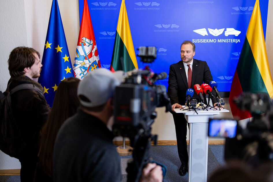 Spaudos konferencija: Ministro J. Taminsko spaudos konferencija dėl vakar skelbto oro pavojaus
